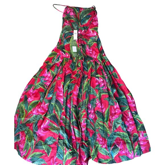 Farm Rio x Anthropologie Red Dream Garden Maxi Dress – Size Small, New with Tags - Picture 8 of 14